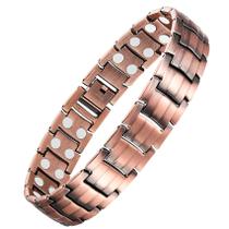 Pulseira magnética Feraco para homens elegante, 99,99% de cobre sólido