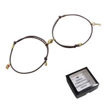 Pulseira Magnética(ímã) Para Casal Minimalista Chave Love Marrom