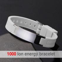 Pulseira Magnética Íons Bracelete Energy - Branco
