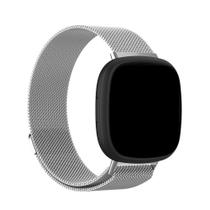 Pulseira Magnetica Milanese compativel com Fitbit Versa 4 e Versa 3 - Fitbit Sense e Sense 2