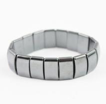 Pulseira Magnética Pedra Magnetita Imantada Bracelete Chata Pulseira Magnética Pedra Magnetita Imantada Bracelete Chata