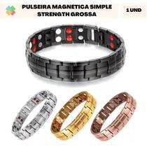 Pulseira Magnética Simple Strength Grossa Pulseira Magnética Simple Strength Grossa