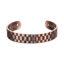 Pulseira Magnética Terapêutica Cor Cobre Para Homens E Mulheres, Bracelete Aberto Largo, Joia Pulseira Magnética Terapêutica Cor Cobre Para Homens E Mulheres, Bracelete Aberto Largo, Joia