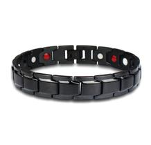 Pulseira Magnética Unissex Equilíbrio Força Com Íons Energia