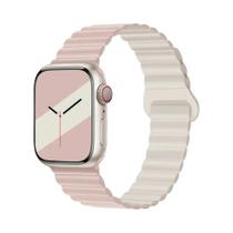 Pulseira Magnética Universal de Silicone para Apple Watch Série 4, 5, 6, 7, 8 e SE