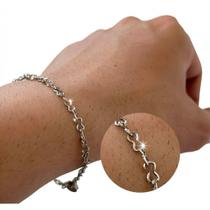 Pulseira Malha Amendoim Aço Inox Prateada 20cm Masculina e Feminina, Fina, Resistente, Não Escurece, Premium, Pode Molhar, Antialérgico, Presente Pulseira Malha Amendoim Aço Inox Prateada 20cm Masculina e Feminina, Fina, Resistente, Não Escurece, Premium, Pode Molhar, Antialérgico, Presente