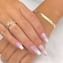 Pulseira malha banhada a ouro