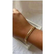 Pulseira Malha Banho de Ouro18k