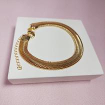 Pulseira Malha Semijoia em Ouro 18k