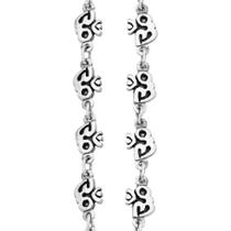 Pulseira Mantra Om Ajustável, Prata 925 Pulseira Mantra Om Ajustável, Prata 925