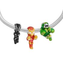 Pulseira Marvel Berloque Banhado a Prata 925