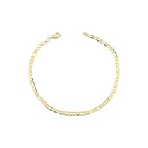 Pulseira mascuina importada 3x1 5mm- ouro 18k