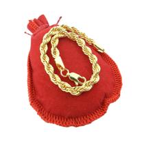 Pulseira Masculina 18cm 5mm Largura Folheada Ouro 18k PL220