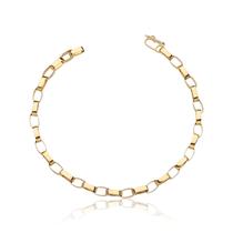 Pulseira Masculina 20 Cm Elos Cadeado Ouro 18k Maciço Ad022 Pulseira Masculina 20 Cm Elos Cadeado Ouro 18k Maciço Ad022