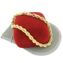 Pulseira Masculina 22Cm 5Mm Largura Folheada Ouro Pl141