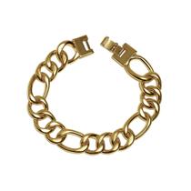 Pulseira Masculina 3x1 - 10 mm - Banhada em Ouro 18k