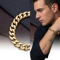 Pulseira Masculina 6mm Elo Grumet Ouro