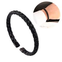 Pulseira masculina aço inox, bracelete masculino preto ajustável no pulso Pulseira masculina aço inox, bracelete masculino preto ajustável no pulso