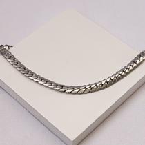 Pulseira Masculina Aço Inox Elo Achatado