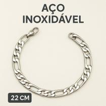 Pulseira Masculina Aço Inoxidável Fígaro Estilo Grumet