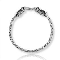 Pulseira Masculina Bali Peruana Prata Legitima 925 Dragão Pulseira Masculina Bali Peruana Prata Legitima 925 Dragão