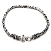Pulseira Masculina Bali Prata 925 Ponto Peruano 3,3mm Pulseira Masculina Bali Prata 925 Ponto Peruano 3,3mm