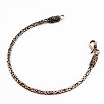 Pulseira Masculina Bali Prata 925 Ponto Peruano Quadrado 3mm