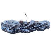 Pulseira Masculina Bracelete Ajustável Estilo Trançado Pulseira Masculina Bracelete Ajustável Estilo Trançado