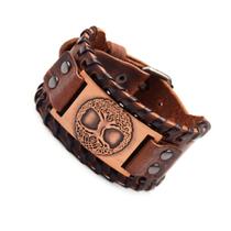 Pulseira Masculina Bracelete Couro Viking Runas Árvore Da Vida Custom Ragnar Pulseira Masculina Bracelete Couro Viking Runas Árvore Da Vida Custom Ragnar