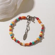 Pulseira Masculina Color Mix Natural Stone