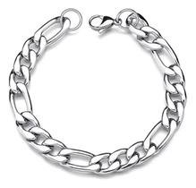 Pulseira Masculina de Aço Inoxidável com Estilo 3x1