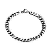 Pulseira Masculina de Aço Inoxidável - Corrente Miami Curb (3-11mm) - Estilo Robusto