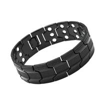 Pulseira masculina de cobre puro 3500 Gauss 3X pulseiras de ligação de terapia magnética de força Pulseira masculina de cobre puro 3500 Gauss 3X pulseiras de ligação de terapia magnética de força