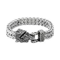 Pulseira Masculina De Moda Com Cabeça De Lobo, Joia De Alta Qualidade Em Aço Inoxidável, Corrente De