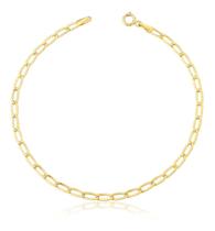 Pulseira Masculina e Feminina 1X1 Ouro 18k