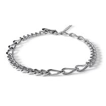 Pulseira Masculina Elo Fígaro em Aço Inox - Scott