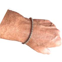 Pulseira Masculina Elo Quadrado Aço Cirúrgico Inox