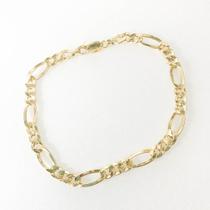 Pulseira Masculina Elos 3x1 Grossa 5mm Ouro 18k 750