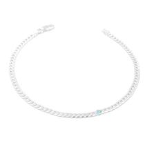 Pulseira masculina elos estilo grumet 1x1 - 3mm - prata 925 - jromero artigos