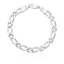 Pulseira masculina Elos Grumet em prata ligítima 950 Pulseira masculina Elos Grumet em prata ligítima 950