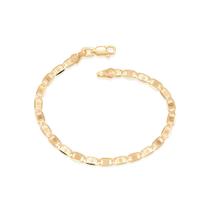 Pulseira Masculina Folheada Ouro 18k Diamantada Trabalhada