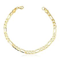 Pulseira Masculina Grossa Folheada a Ouro 18k