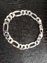 Pulseira Masculina Grossa Prata Legítima 925 23 Cm 8 Mm Pulseira Masculina Grossa Prata Legítima 925 23 Cm 8 Mm