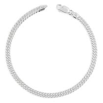 Pulseira Masculina Groumet Dupla em Prata 925 Pulseira Masculina Groumet Dupla em Prata 925