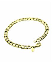Pulseira Masculina Grumet 21cm Banho Ouro 18k 556