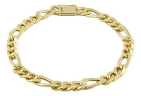 Pulseira Masculina Grumet 3x1 20 Cm Ouro 18k 750 Pulseira Masculina Grumet 3x1 20 Cm Ouro 18k 750