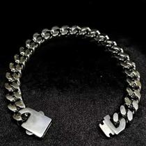 Pulseira Masculina Grumet Fecho Gaveta - Aço Inox