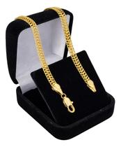 Pulseira Masculina Grumet Lacraia 5mm Folheada A Ouro 18k Pulseira Masculina Grumet Lacraia 5mm Folheada A Ouro 18k