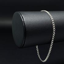 Pulseira Masculina Grumet Prata 925 Legitima 21cm Bracelete 2mm Original