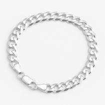 Pulseira Masculina Grumet Prata Legitima 925 Grossa 18cm 7mm Pulseira Masculina Grumet Prata Legitima 925 Grossa 18cm 7mm